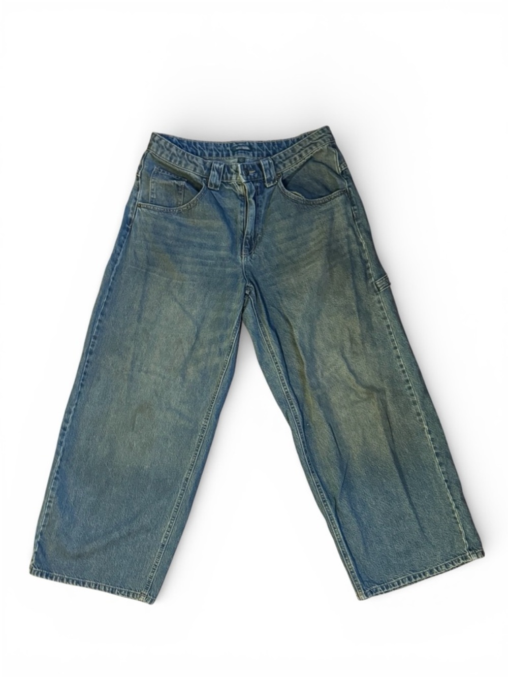 Wild Fable Women 8 Wide-Leg Blue Denim Jeans 100% Cotton